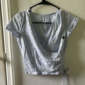 Blue Hollister Baby Tee